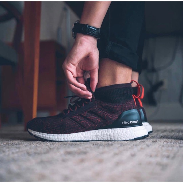 Jual Adidas Ultra Boost ATR Mid Burgundy Shopee Indonesia
