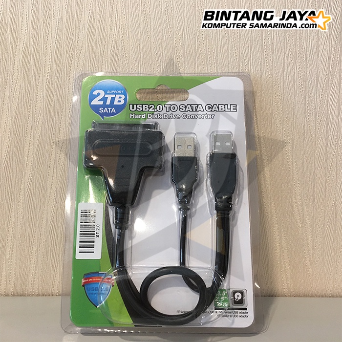 Jual Kabel Adapter USB 2.0/3.0 to SATA HDD Converter (Support 2TB SATA ...