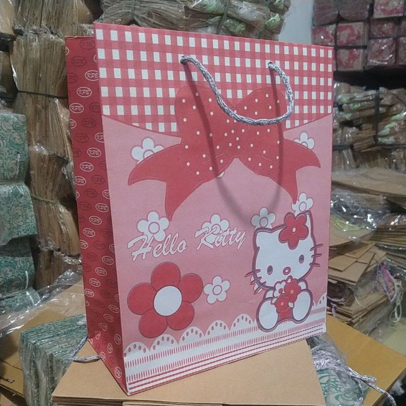 Jual Paper Bag/ Tas Kertas Ulang Tahun Bingkisan Snack Hello Kitty ...