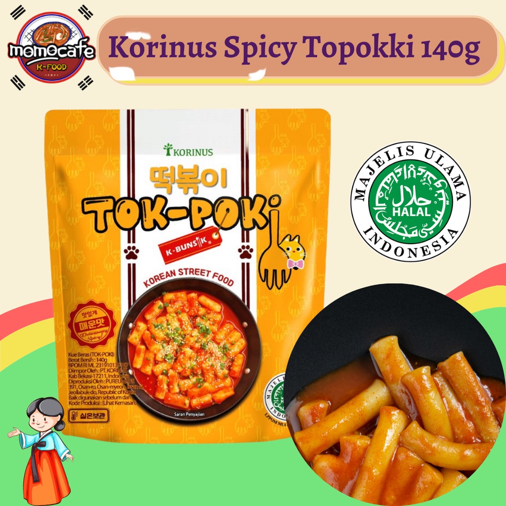 Jual Korinus Tteokpokki K-Bunsik 140g - Korean Street Food Label Halal ...