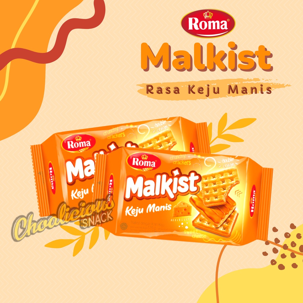 Jual ROMA Malkist Keju Manis Crackers 90 gram Shopee Indonesia