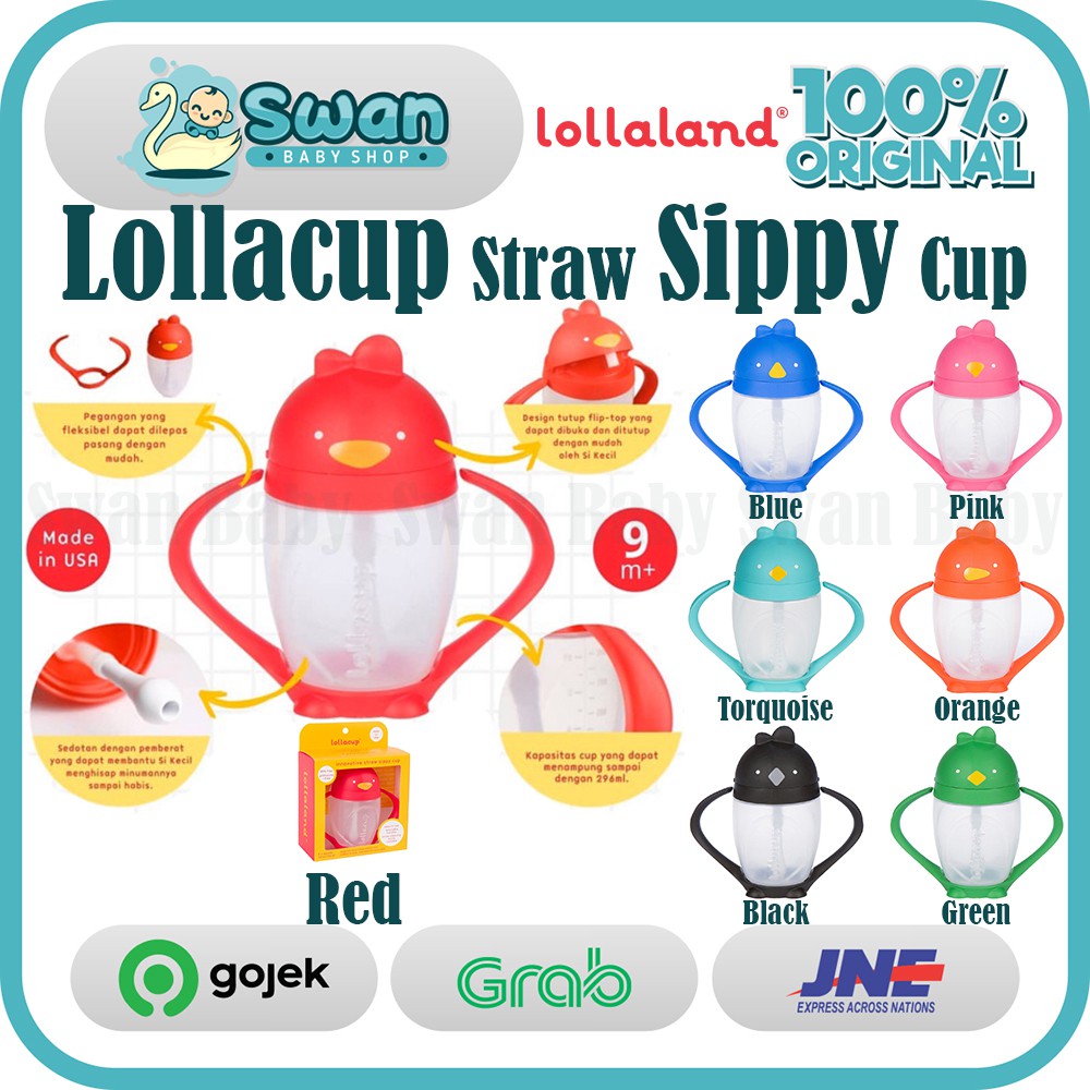 Lollacup Straw Sippy Cup - Brave Blue