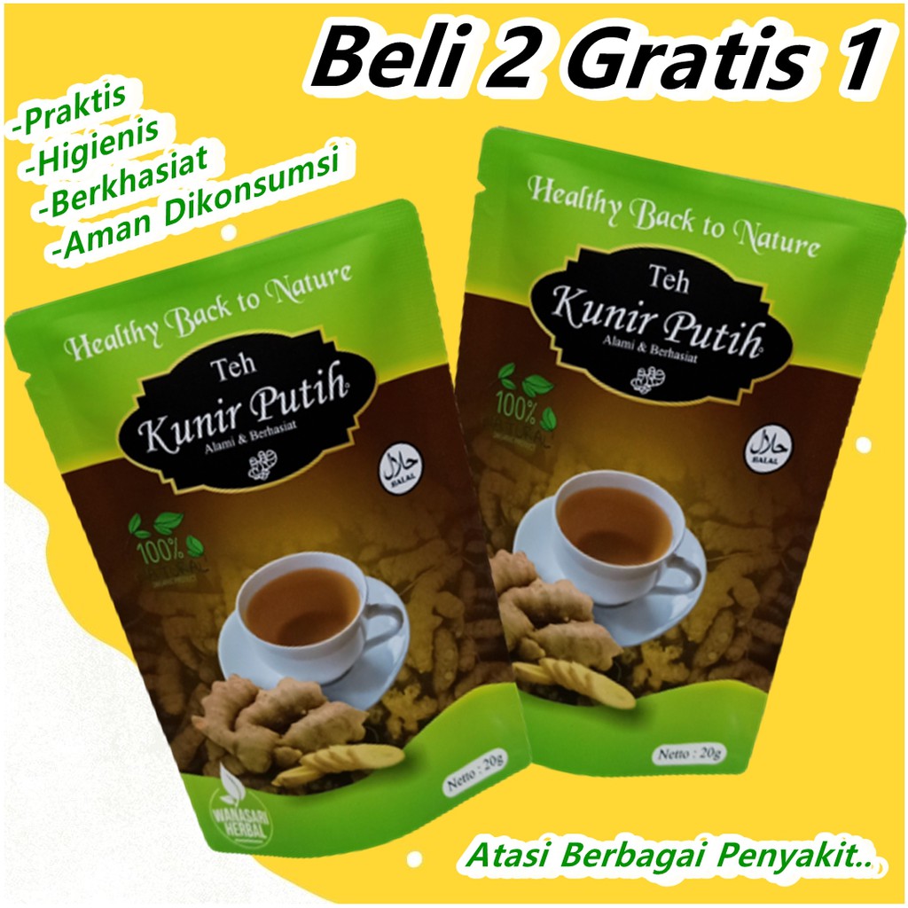 Obat Asam Lambung Maag Gerd Herbal Ampuh Kunyit Putih Original 100% Kunir Putih