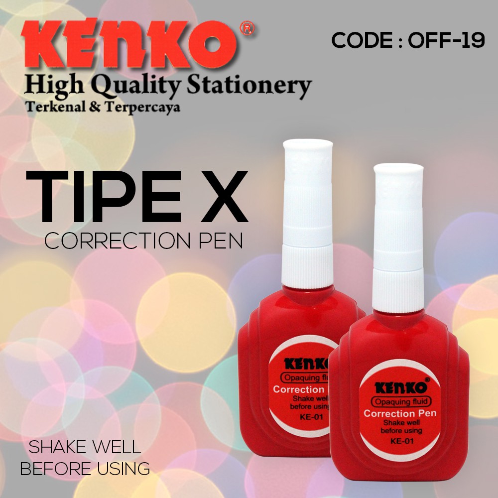 Jual TipeEx Cair Kenko Correction Pen Harga Per Pcs Shopee Indonesia