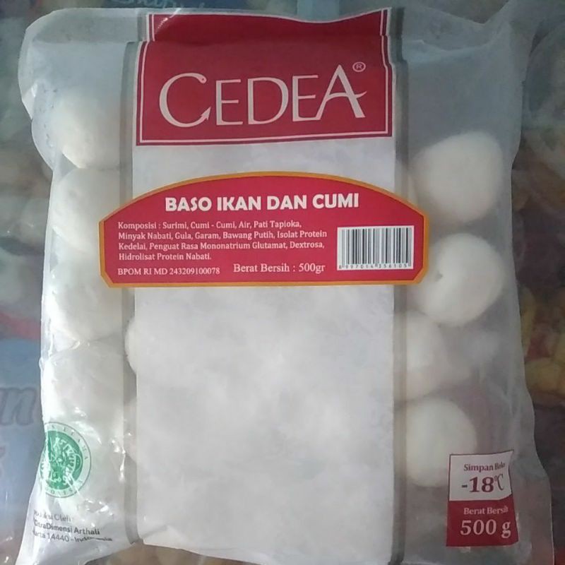 Jual Bakso Ikan Dan Cumi Cedea 500g Shopee Indonesia