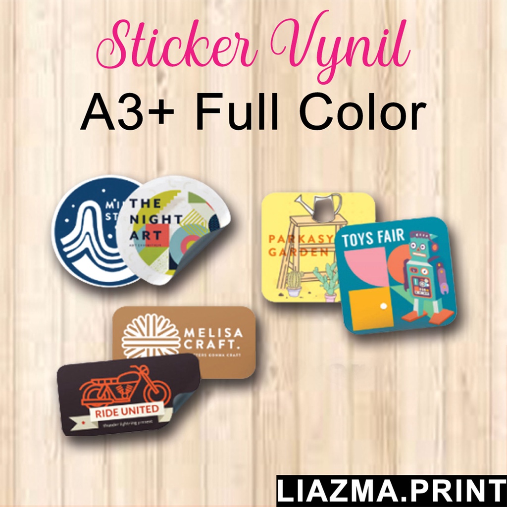 Jual Sticker Label Vinyl Free Cutting Custom Shopee Indonesia