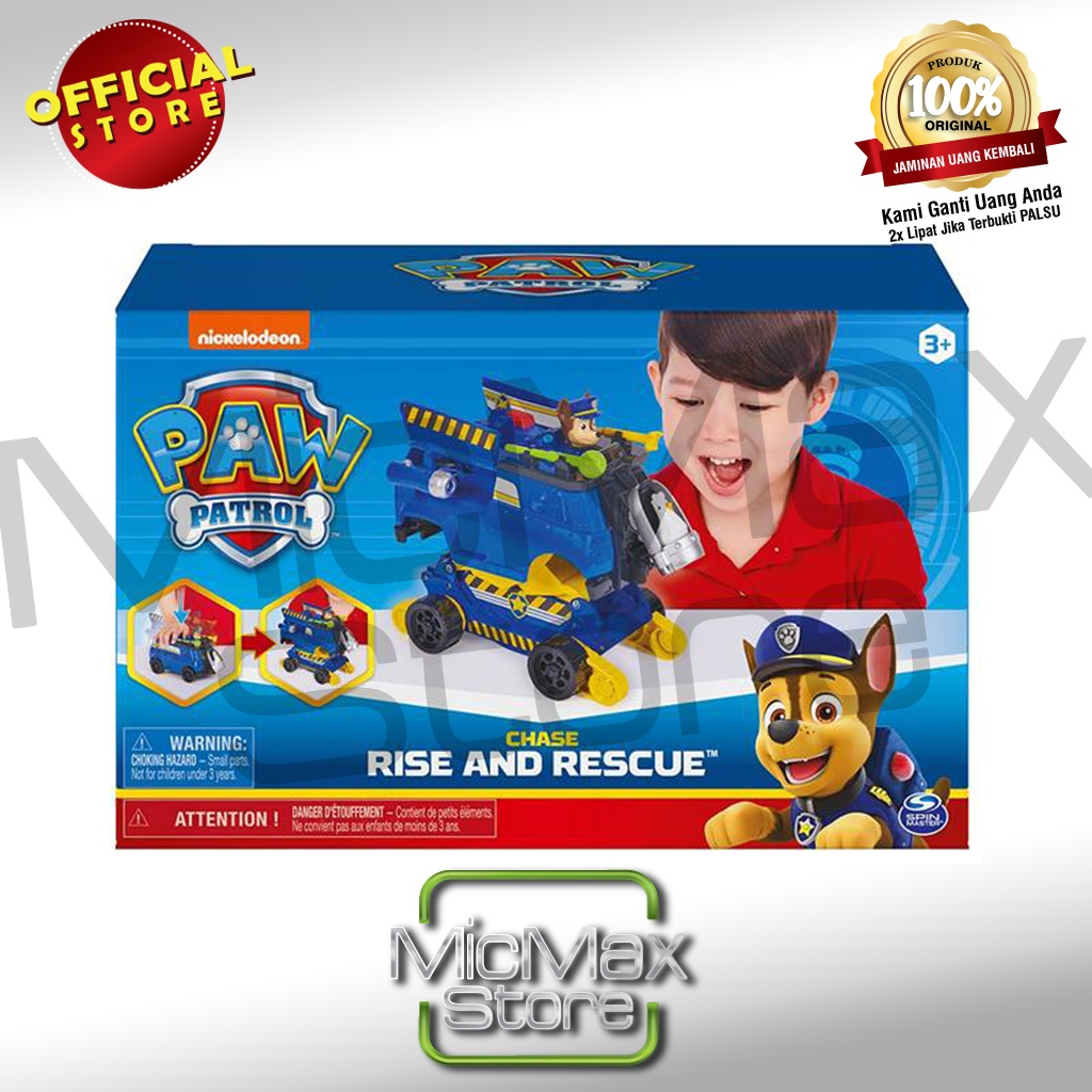 Jual Paw Patrol Rise and Rescue Transforming Chase SM6064294 | Shopee ...