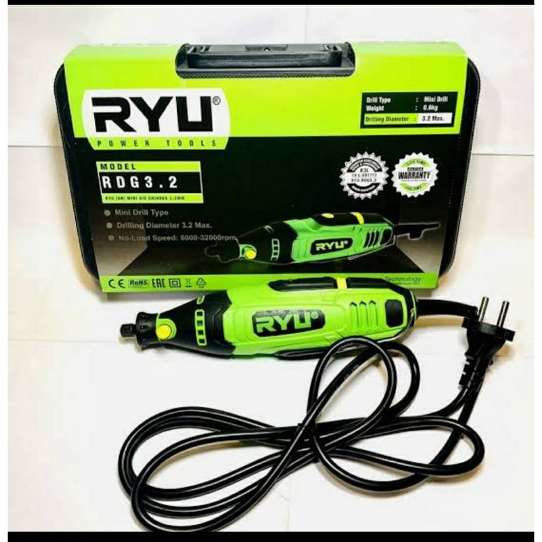 Jual RYU RDG 3.2 ALAT TUNER MINI DIE GRINDER HAND GRINDER Shopee