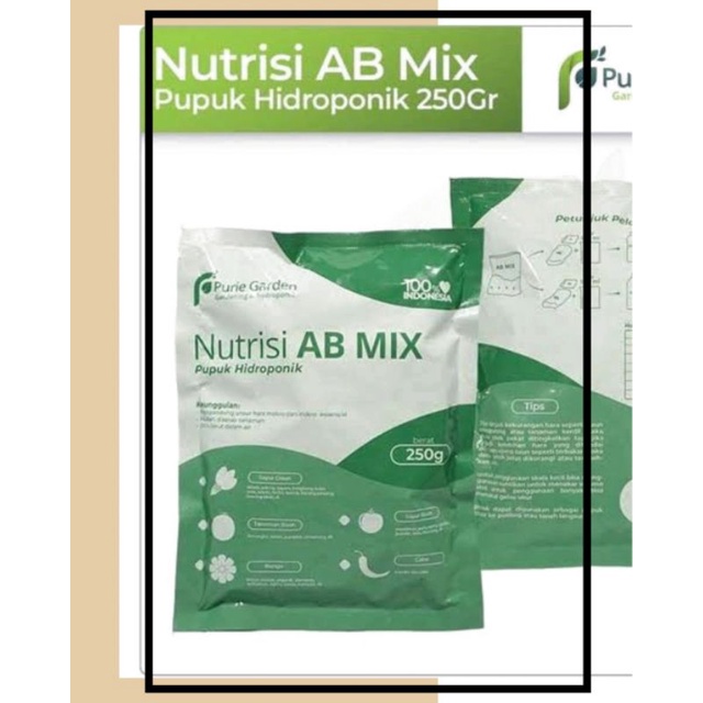 Jual Nutrisi Pupuk AB Mix Hidroponik 250 gram (Purie Garden) | Shopee ...