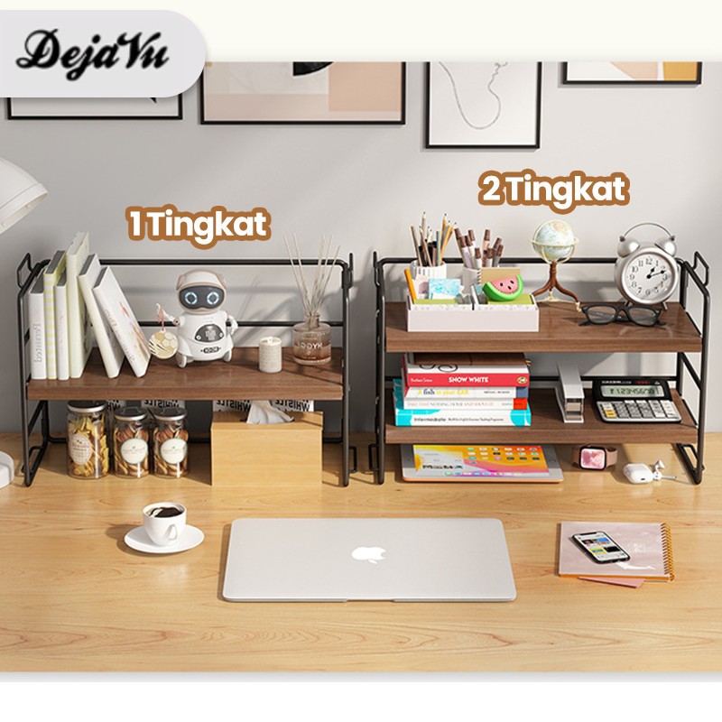 Jual Dejavu Rak Buku Kayu Meja Mini Rak Susun Serbaguna Rack Hiasan ...