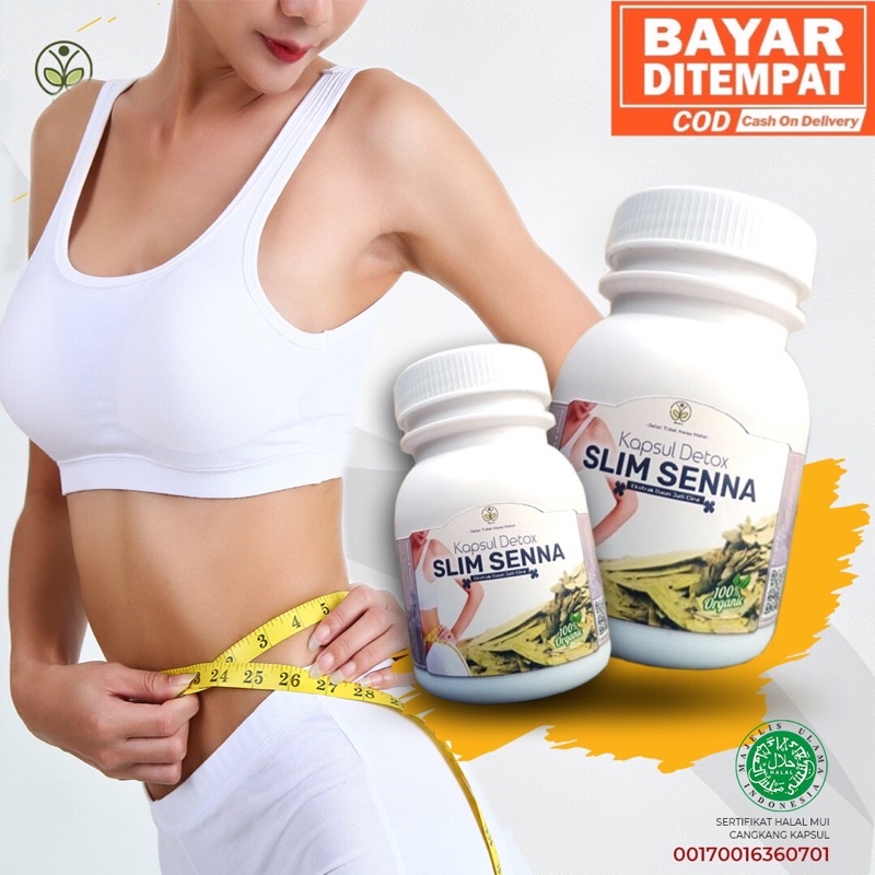 Slim Senna Suplemen Kapsul Daun Jati Cina Original Obat Langsing Penurun Berat Badan Pelangsing Herbal Detox Slimming Capsule Diet Cepat Susut Perut Ampuh Mengatasi Buncit Dan Peluntur Lemak