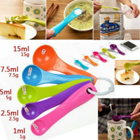 Jual Sendok Takar bumbu model Geser Sliding Measuring Spoon WMO