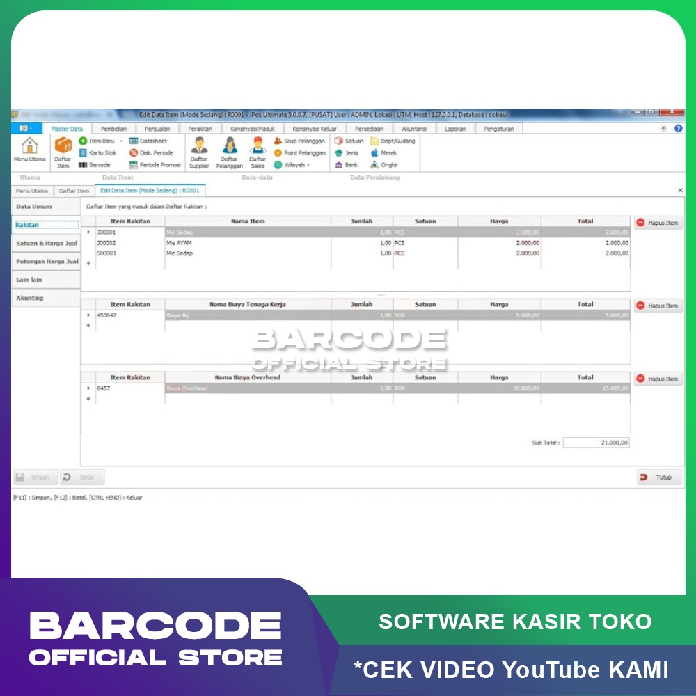 Jual SOFTWARE PROGRAM KASIR TOKO MINIMARKET iPos 5 | iPos 5.0 Ultimate ...