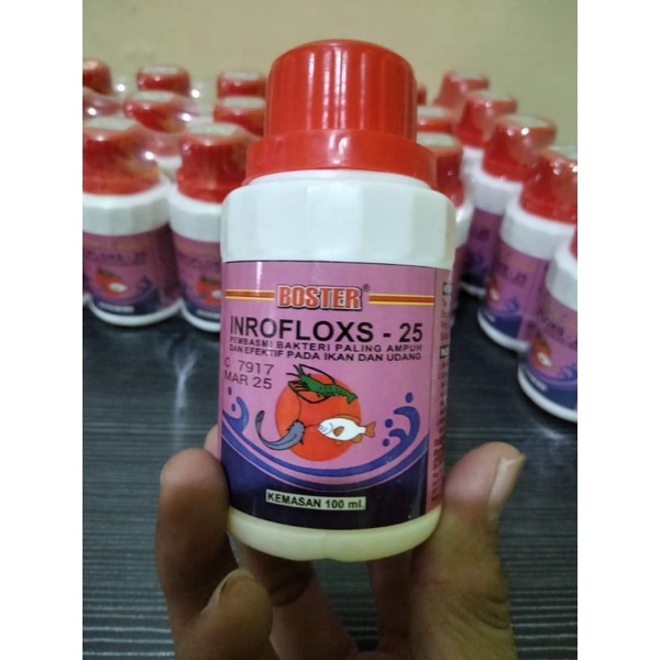 Jual Boster Inrofloxs 25 Cair 100ml Antibiotik Ikan Atau Pembasmi