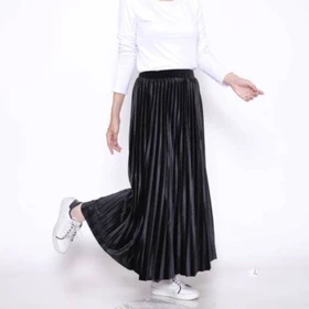 Rok Plisket Bludru Premium Velvet Bludru Import