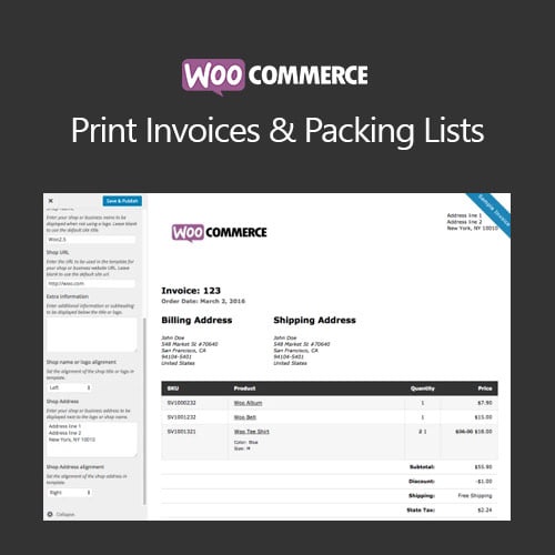 Jual Woocommerce Print Invoices Packing List | Shopee Indonesia