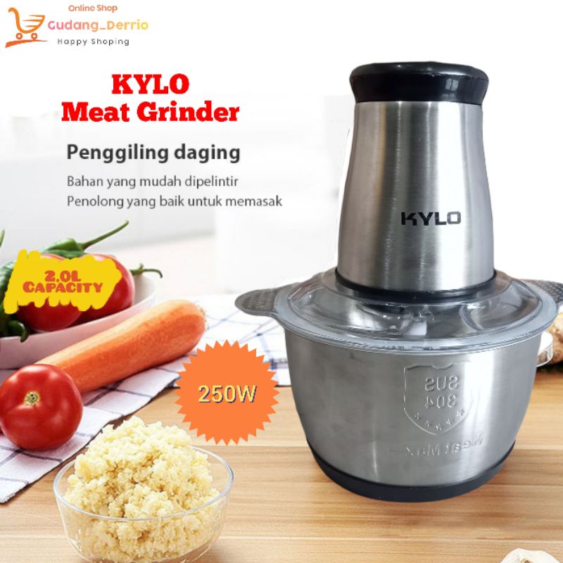 Jual BLENDER DAGING STAINLESS/KYLO-801 MEAT GRINDER STAINLESS 2L