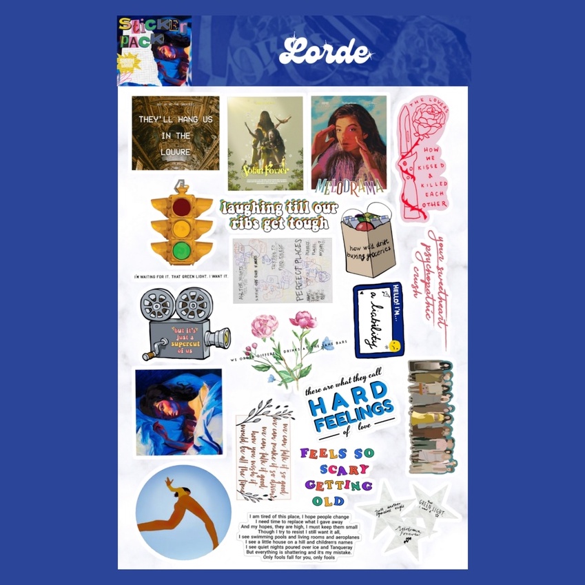 Jual Lorde Sticker Sheet | Shopee Indonesia