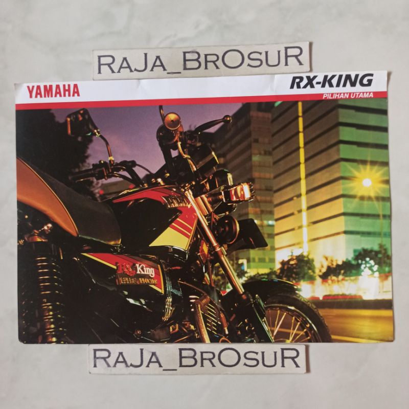 Jual Poster brosur katalog flyer jadul lawas Yamaha RX King Cobra 1994 5speed 2tak Shopee