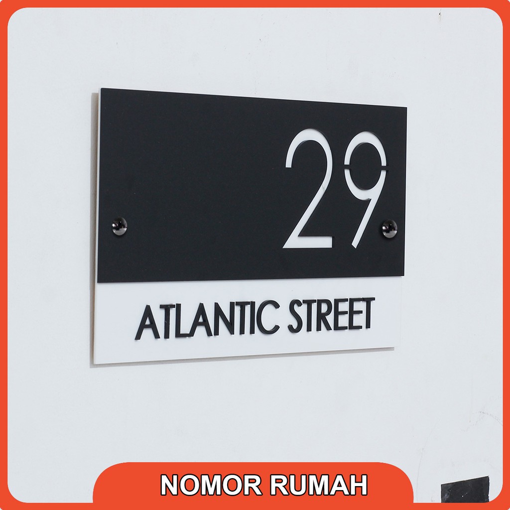 Jual Nomor Rumah Acrylic/Akrilik Modern Minimalis Model 018 | Shopee ...