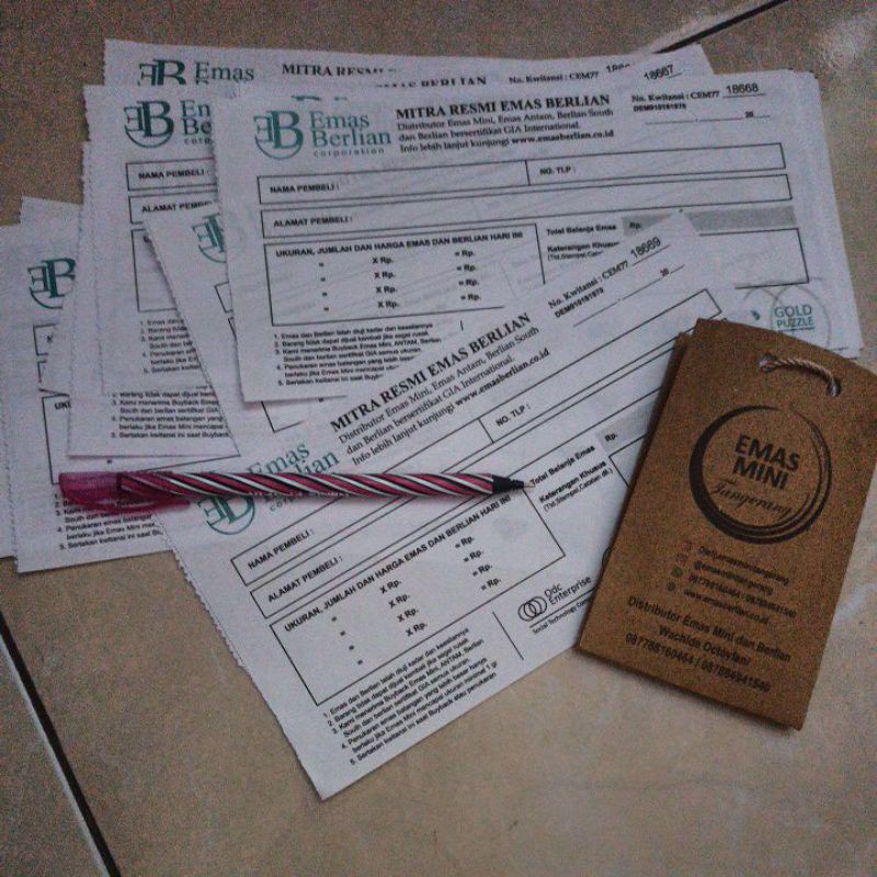 Jual Tambahan nota/kwitansi /pcs/lembar | Shopee Indonesia