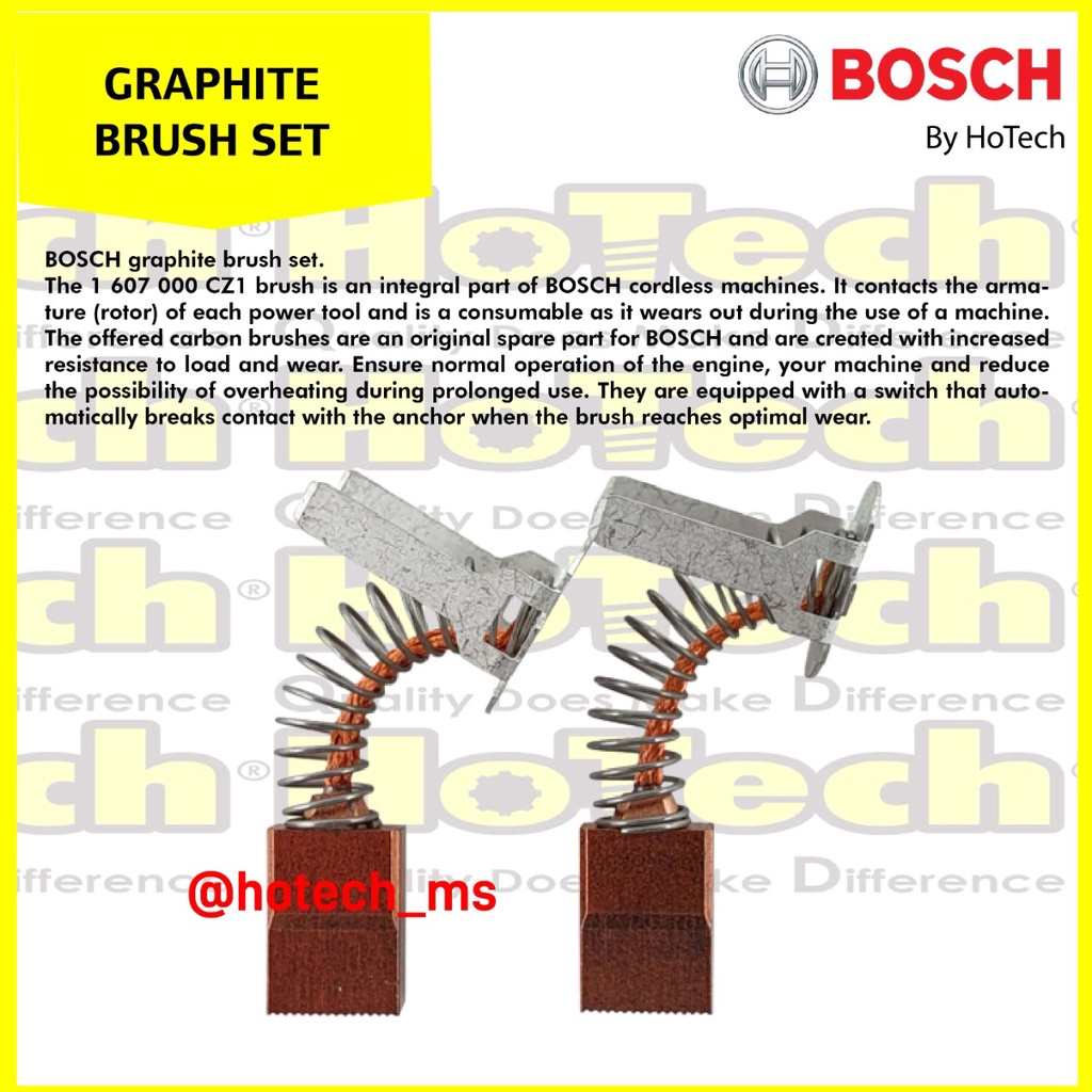 Twcrvil Carbon Brush Replacement For Bosch Electric Hammers – Pair Of Brushes, Sturdy & Durable, Easy Install, 26x16x7mm