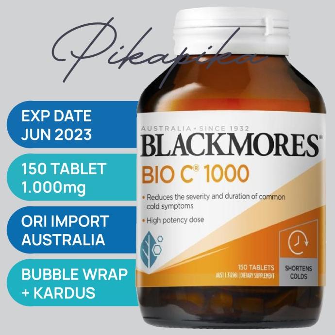Jual Blackmores Bio C 1000mg 150 Vitamin C Suplemen Supplement Lc ...