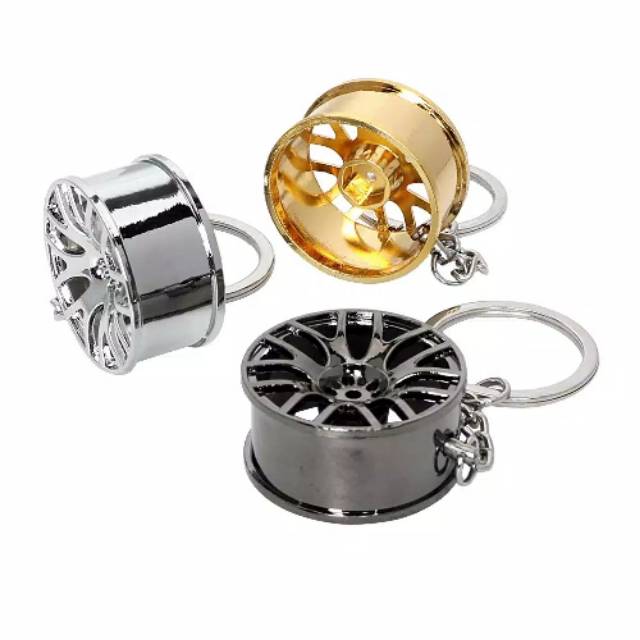 Jual Gantungan Kunci mobil Key Chain Model Velg Mobil Racing 1pcs ...