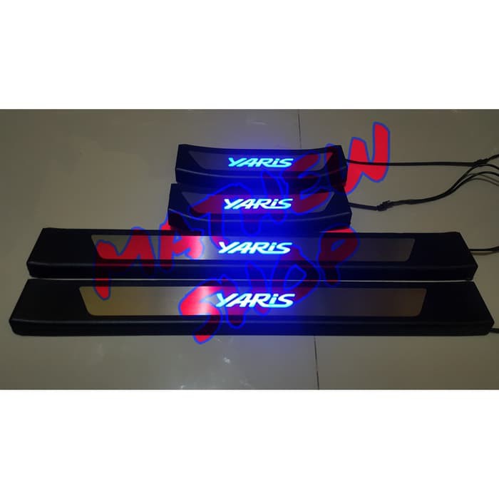 Jual Door Sill Plate Yaris 2014UP With LED / Sillplate Toyota Yaris LED