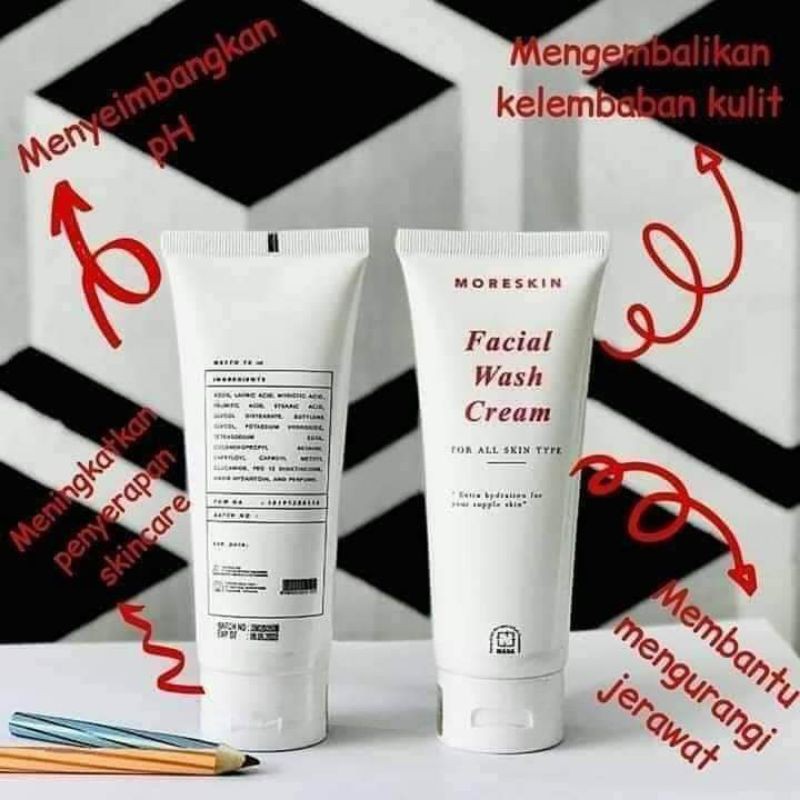 Jual Cuci Muka Moreskin Facial Wash Cream Nasa 70gr Shopee Indonesia