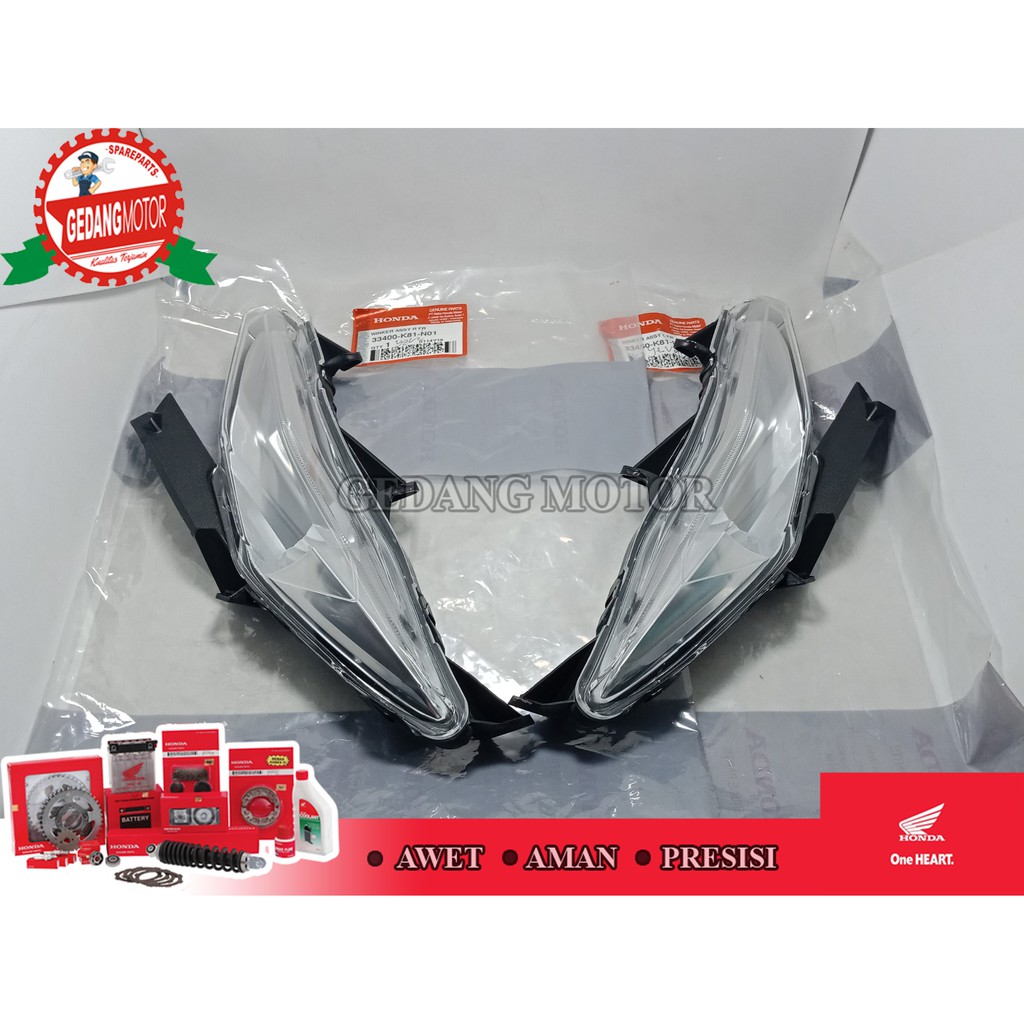  Jual LAMPU SEIN DEPAN BEAT STREET KANAN KIRI WINKER SET ASLI AHM K81 Bildidee 