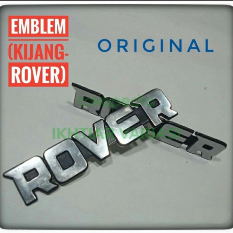 Jual Emblem Rover Tulisan Rover untuk Kijang Rover Original 1 pc ...