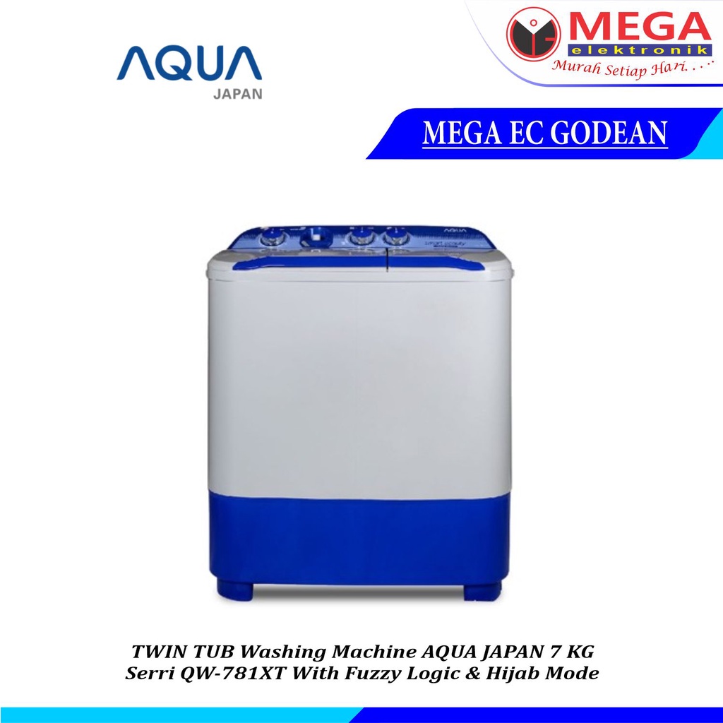 Jual MESIN CUCI AQUA 2 TABUNG SERI QW-781XT KAPASITAS 7KG | Shopee ...