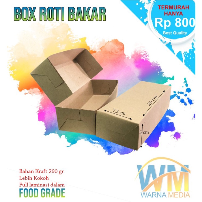 Jual Gf01bff Dus Box Roti Bakar Kotak Kue Ukuran 20 Dus Bolu Brownies