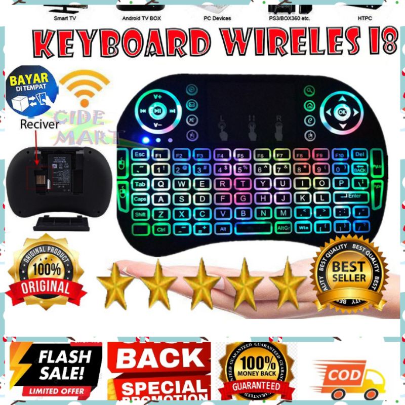 Jual Keyboard Wireless mini Keyboard Bluetooth Android Laptop dan Smart ...