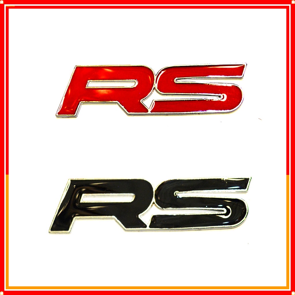 Jual Emblem Tulisan RS Model Ori 2 Warna Bahan Besi | Shopee Indonesia