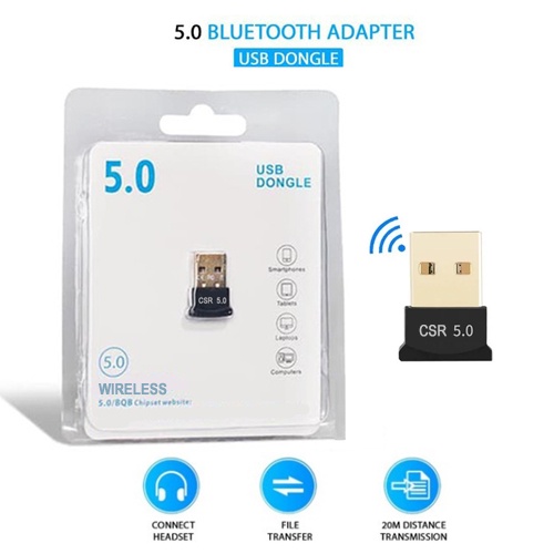 Jual USB Bluetooth Dongle Wireless V5.0 Mini Adapter CSR 5.0 For Laptop