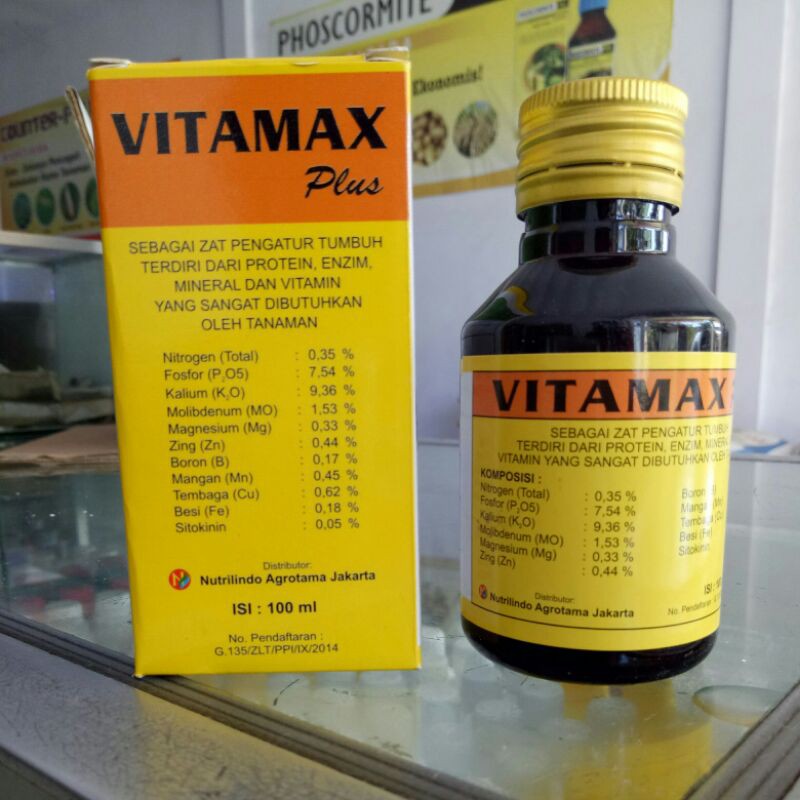 Jual VITAMAX Plus 100ml/penyubur pelebat buah sayur/pupuk/zat pengatur ...