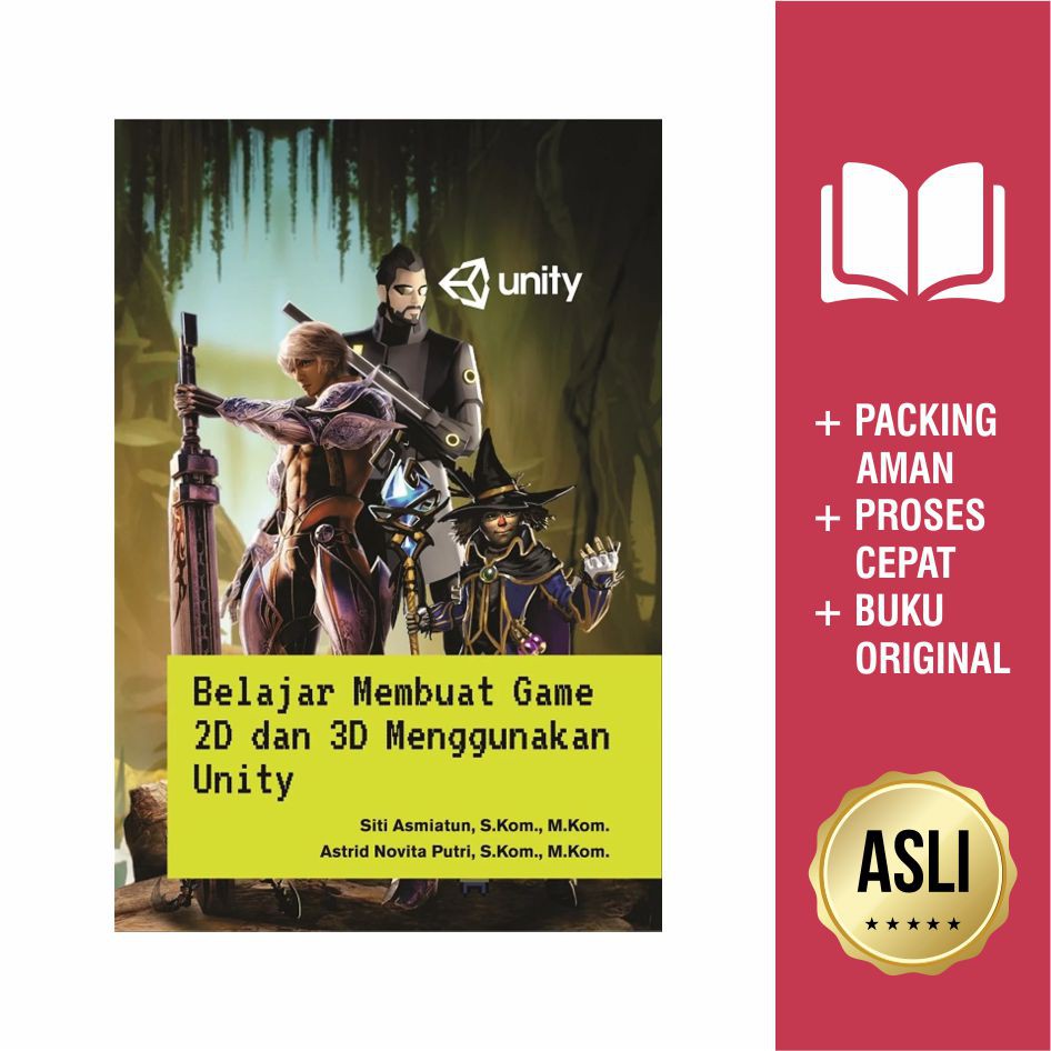 Jual Buku Belajar Membuat Game 2D Dan 3D Menggunakan Unity | Shopee ...