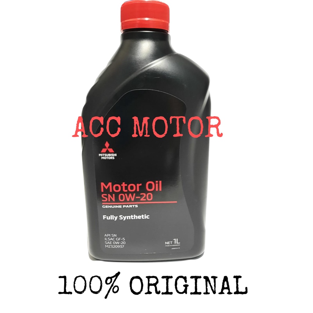 Jual Mitsubishi Genuine Oil SN 0W-20 Fully Synthetic 1Liter | Shopee ...