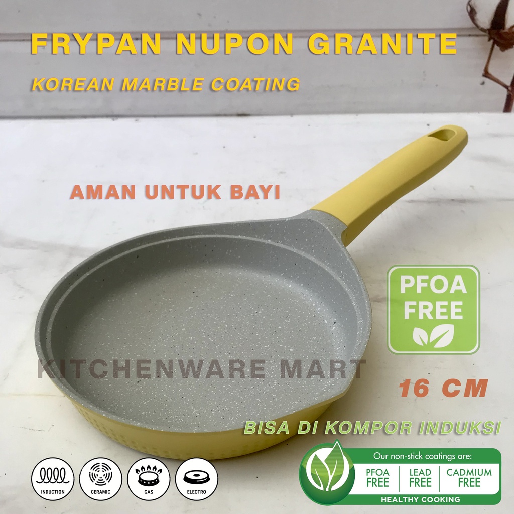 Jual Frypan Granite Marble Nupon PFOA FREE CERAMICS looks- wajan ...