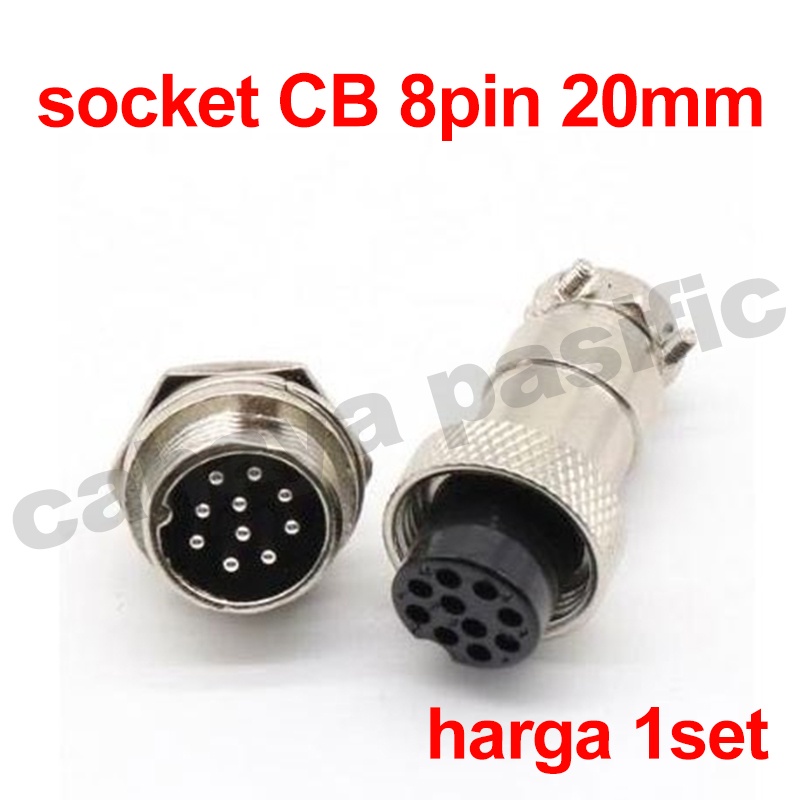 Jual Jack Connector CB 8 Pin Set / Socket CB 8 Pin Shopee Indonesia