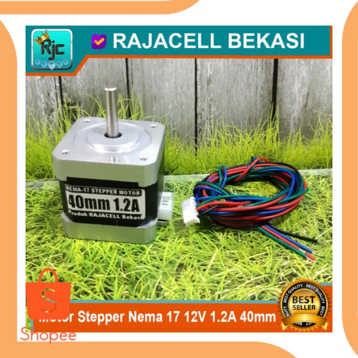 Jual Motor Stepper Nema 17 12V KS42STH40-1204A 1.2A 40mm CNC 3D Printer ...