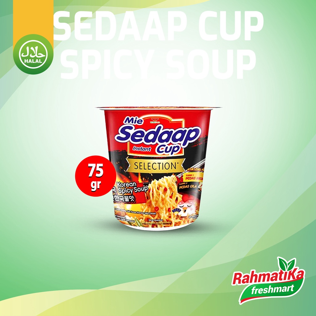 Jual Mie Sedaap Cup Selection Korean Spicy Soup 75 Gram Shopee Indonesia