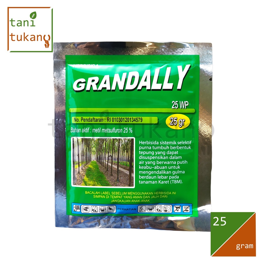 Jual Herbisida Obat Rumput Sistemik GRANDALLY 25 WP 25 Gram | Shopee ...