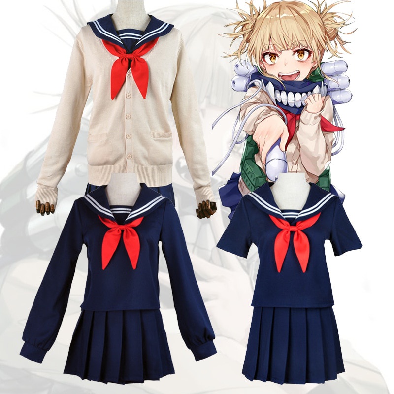 Jual Preorder Himiko Toga Seragam Sekolah Anime My Hero Academia Cosplay Kostum Sailor Suit Jk 2660