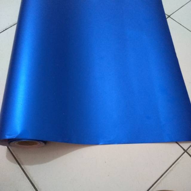 Jual Stiker Skotlet warna biru satin,,,,lebar atau tinggi Stiker nya ...
