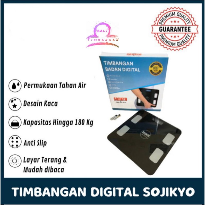 Jual Timbangan Badan Digital 180kg Sojikyo Akurat | Shopee Indonesia