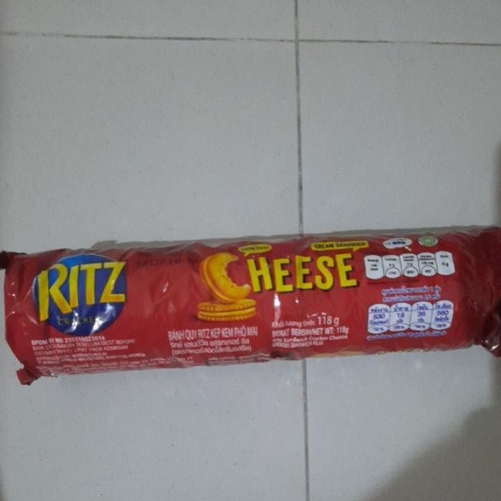 Jual Ritz Crackers Cream Sandwich Cheese 118gr Biskuit Krim Keju ...