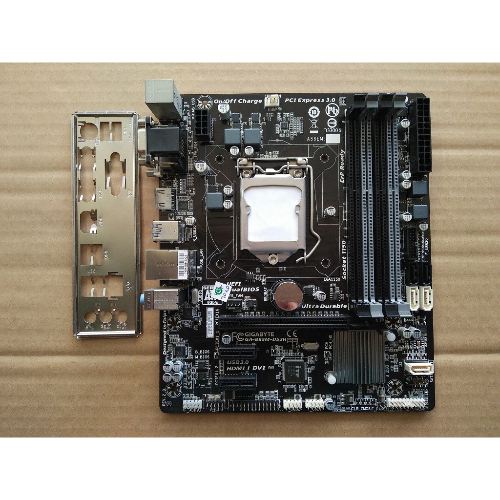 Jual MOBO Motherboard Gaming GIGABYTE GAB85MDS3H LGA 1150 B85 H81 H87 H97 Q85 Q87 4slot RAM
